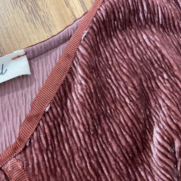 Blue Tassel Anthropologie Velvet Corset Seamed Camisole Top XS NWT - Picture 5 of 8